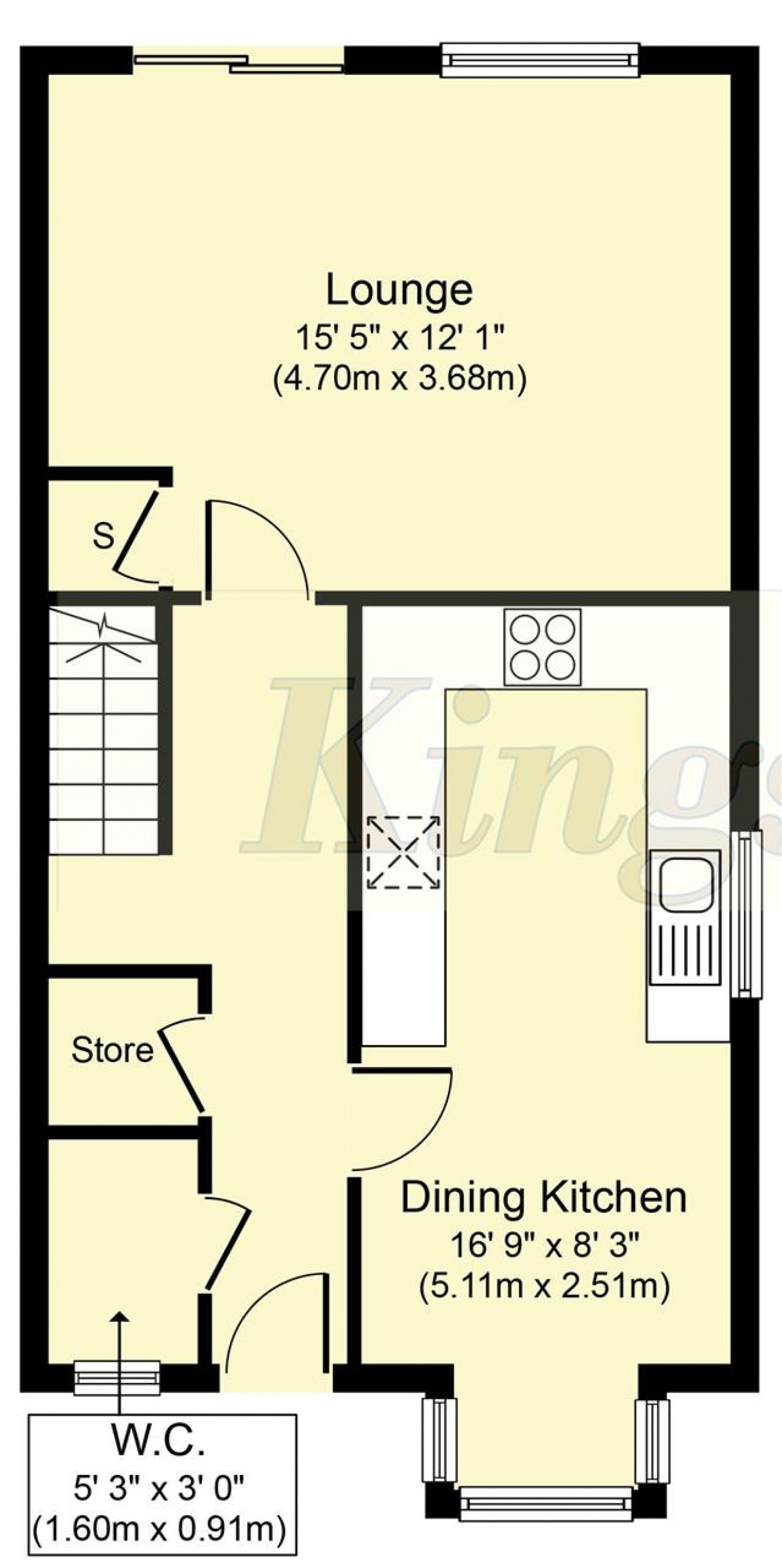 Floorplan for Chase Road, Lindford