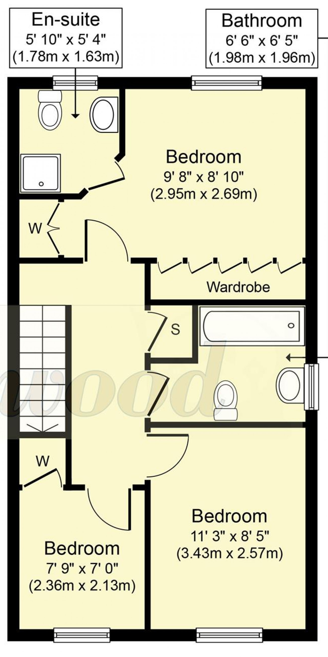 Floorplan for Chase Road, Lindford