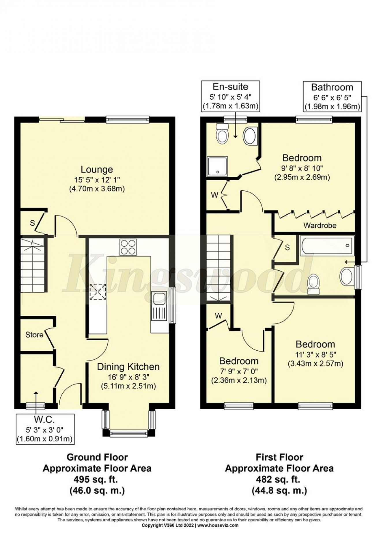 Floorplan for Chase Road, Lindford
