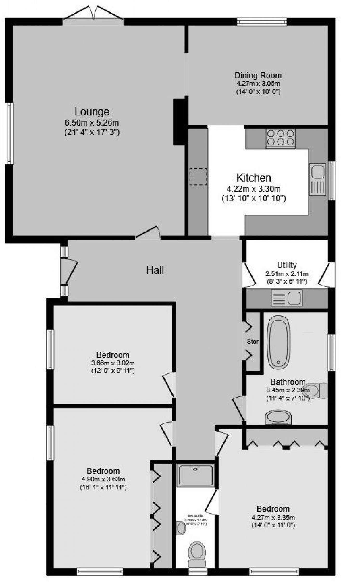 Floorplan for Rendale, Firgrove Road, Whitehill