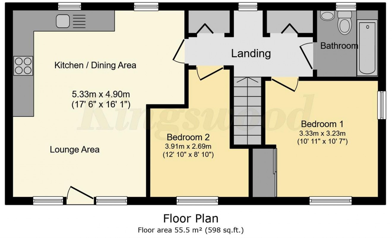 Floorplan for Churchill Way, Bordon