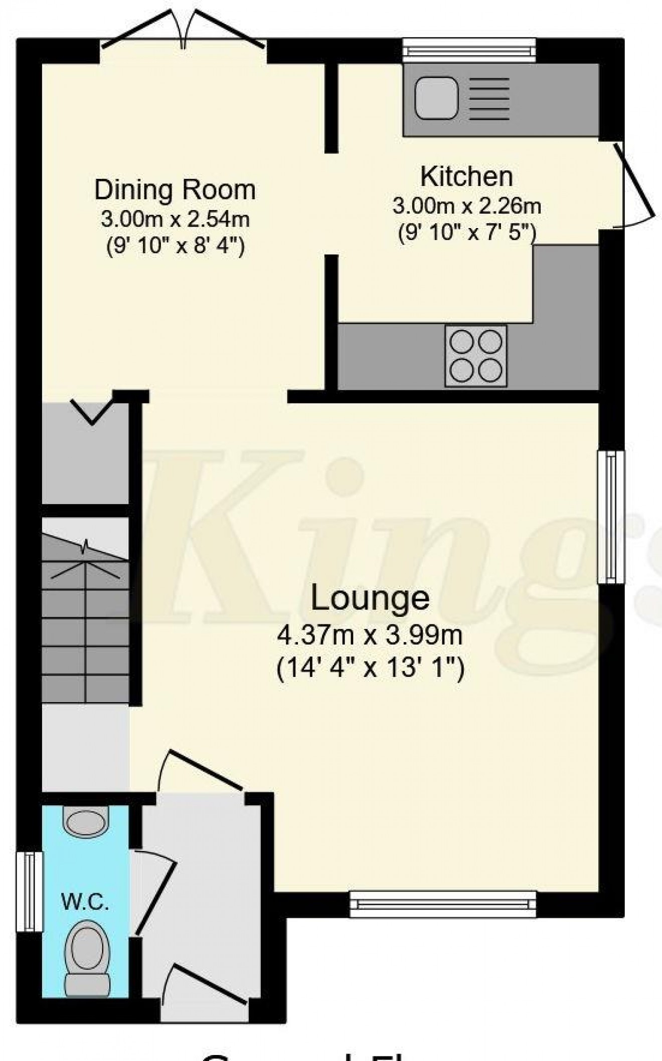 Floorplan for Sherwood, Sydney Road, Bordon