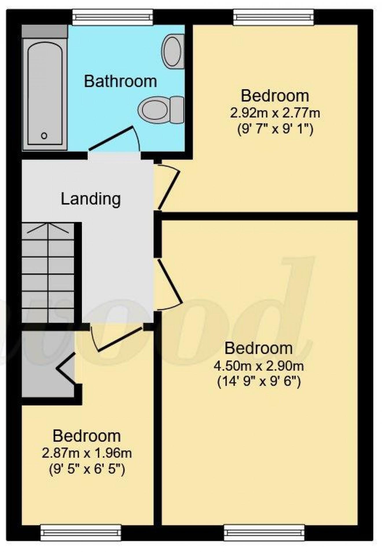 Floorplan for Sherwood, Sydney Road, Bordon