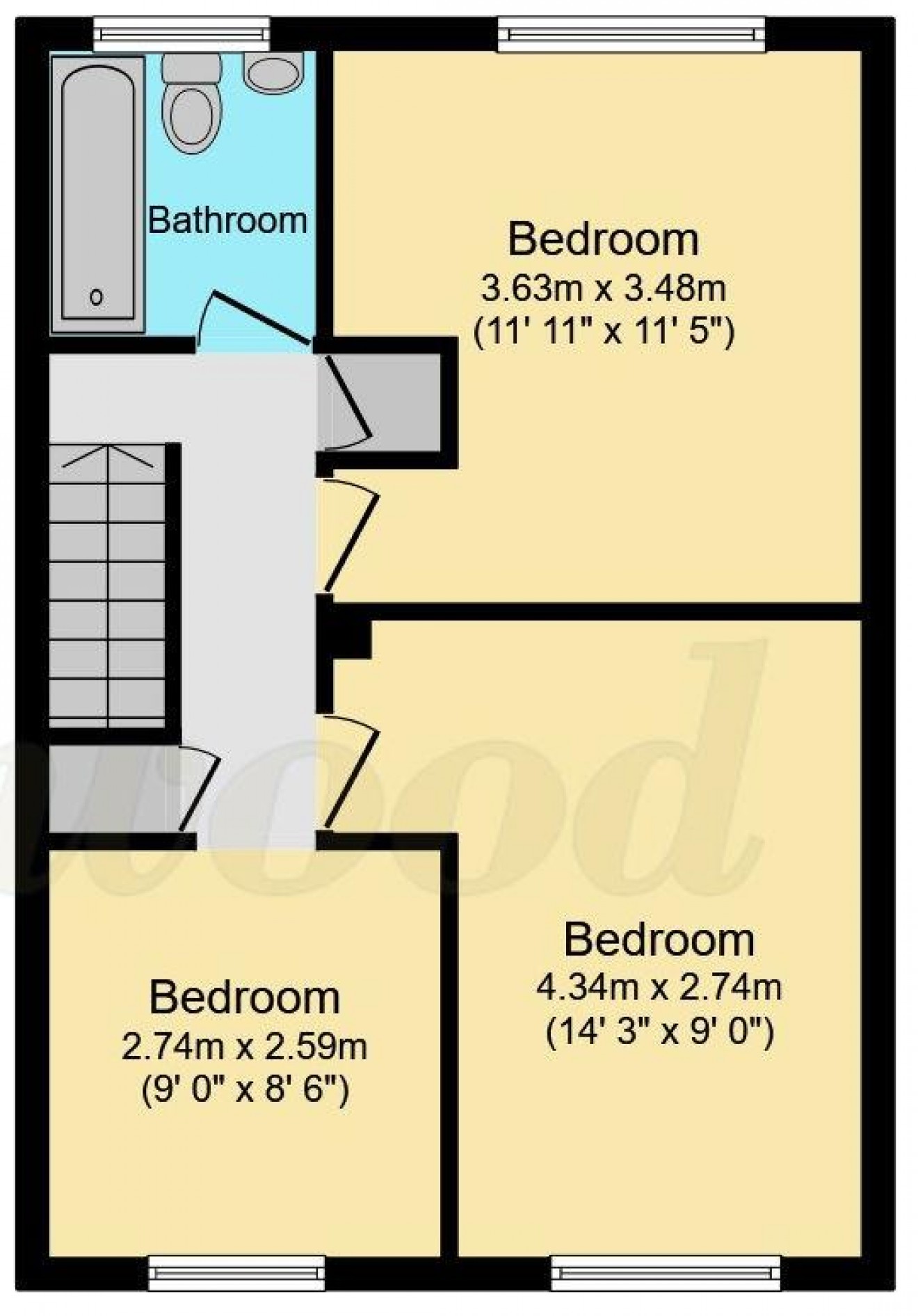 Floorplan for South Hurst, Whitehill