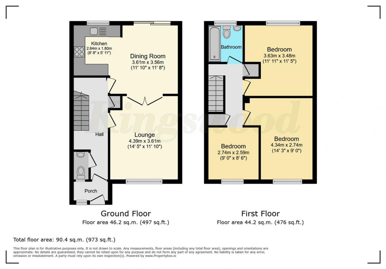 Floorplan for South Hurst, Whitehill