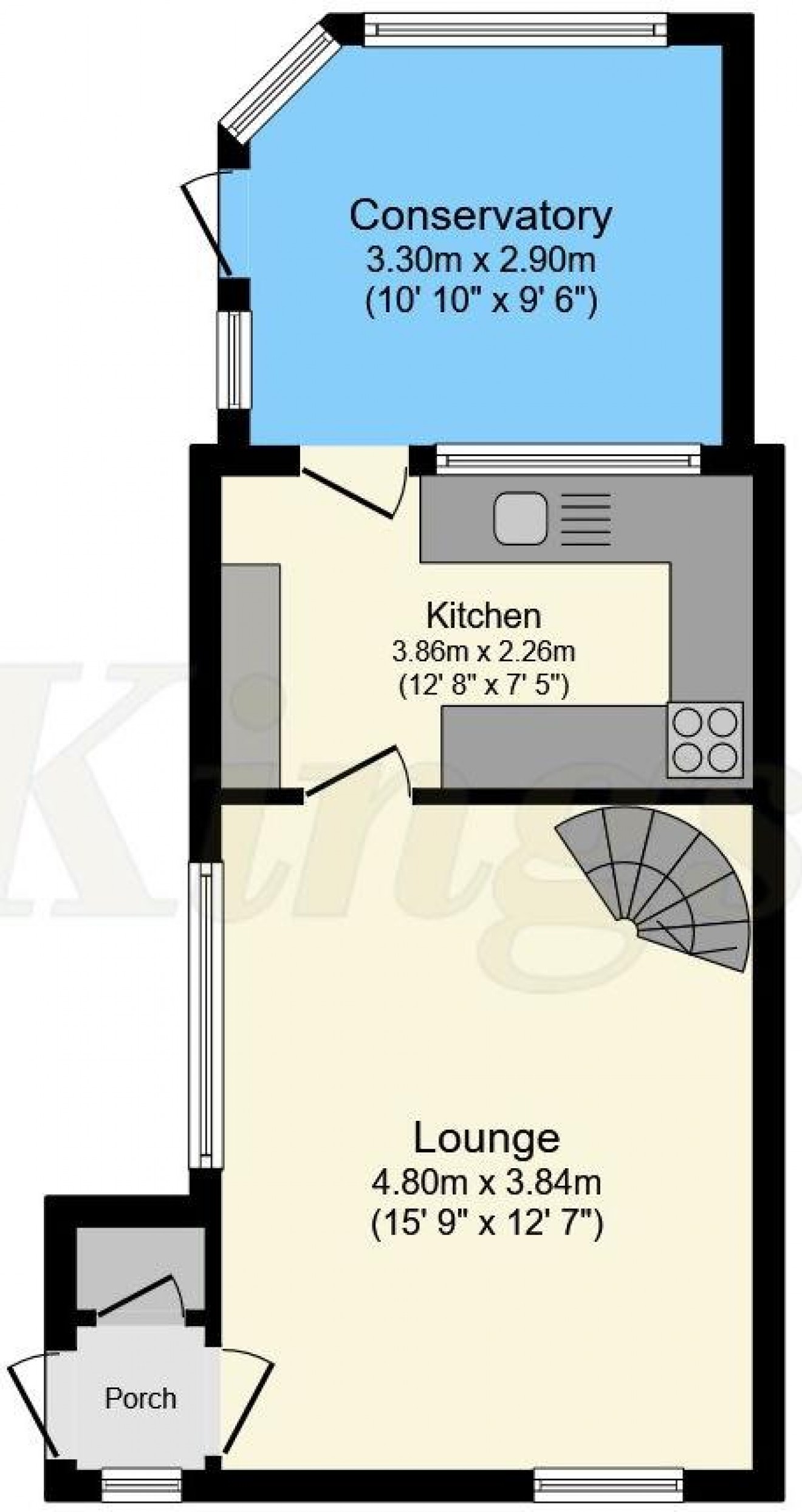 Floorplan for Woodpecker Close, Bordon