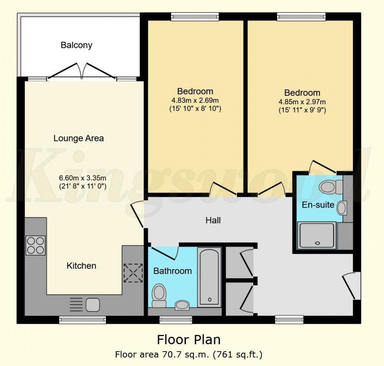 Floorplan for Thorpe Court, Thorpe Close, Bordon